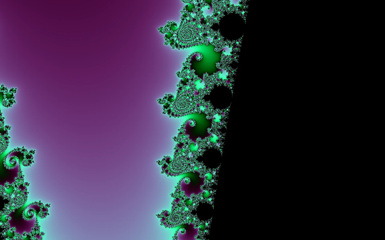 Seahorse Valley region of the Mandelbrot set