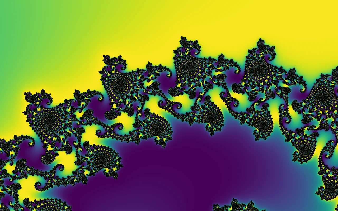 The same view with crisp dark boundary lines from distance estimation